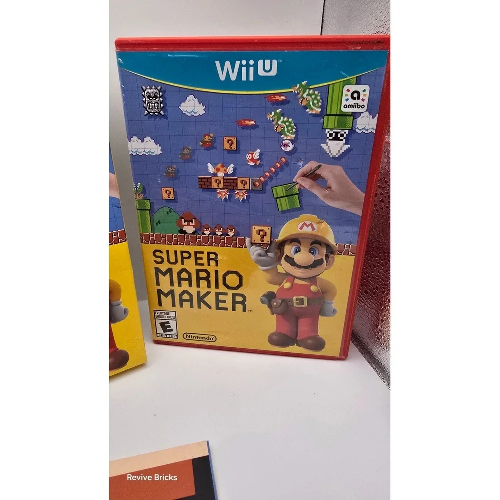 Super Mario Maker Wii U CIB Nintendo Wii U 2015 Complete with Slipcover & Manual